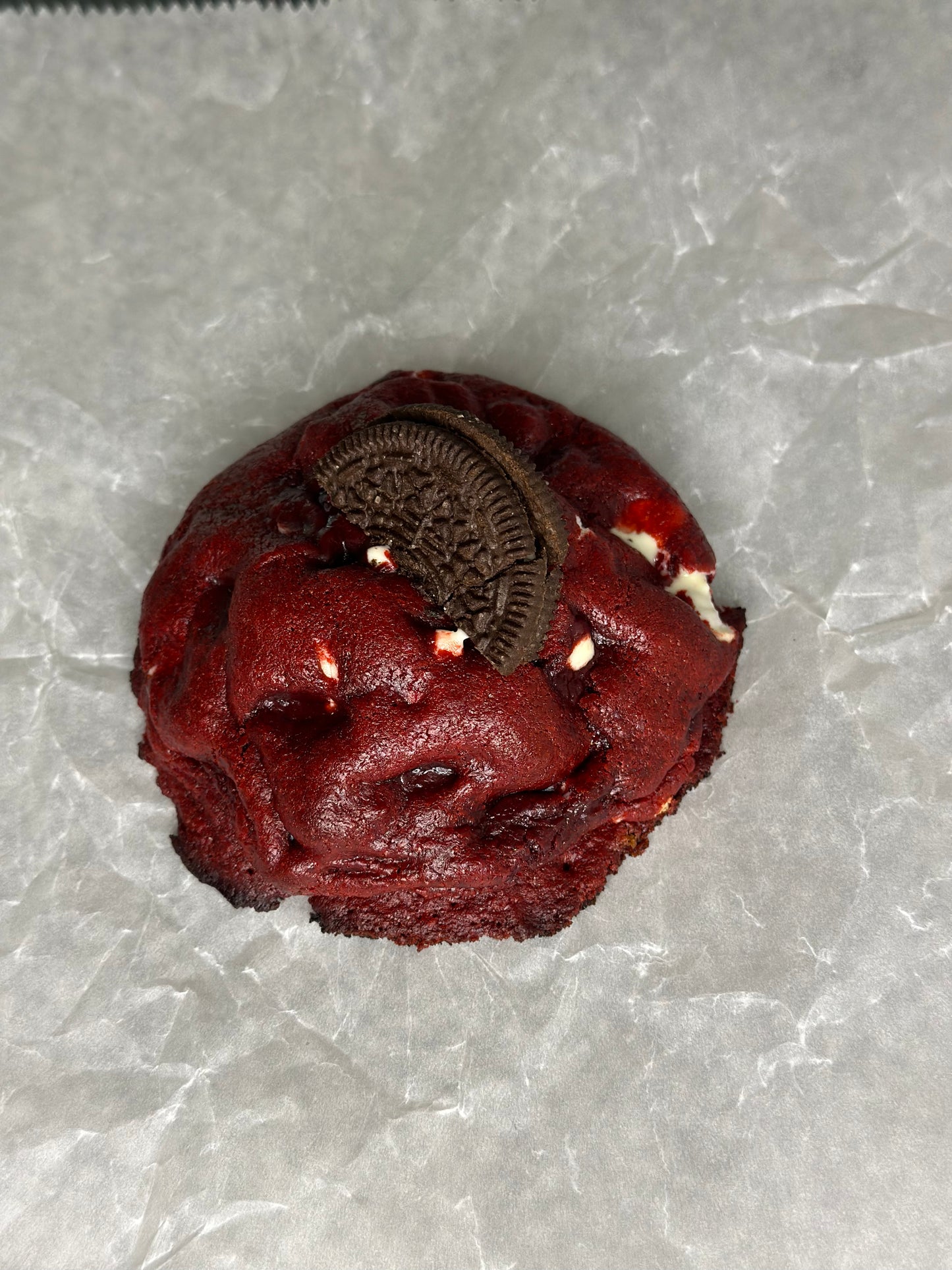 Luscious Red Velvet Cookie with Cream Cheese Filling